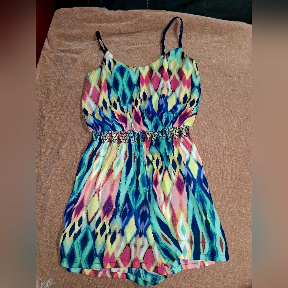 Maurices Multicolor Patterned Romper - Picture 3 of 11